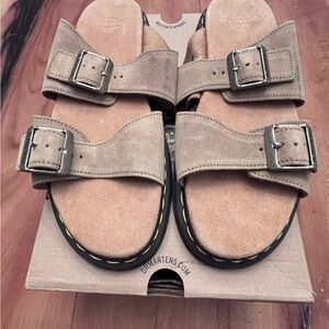 Dr. Martens Brown Suede Sandals